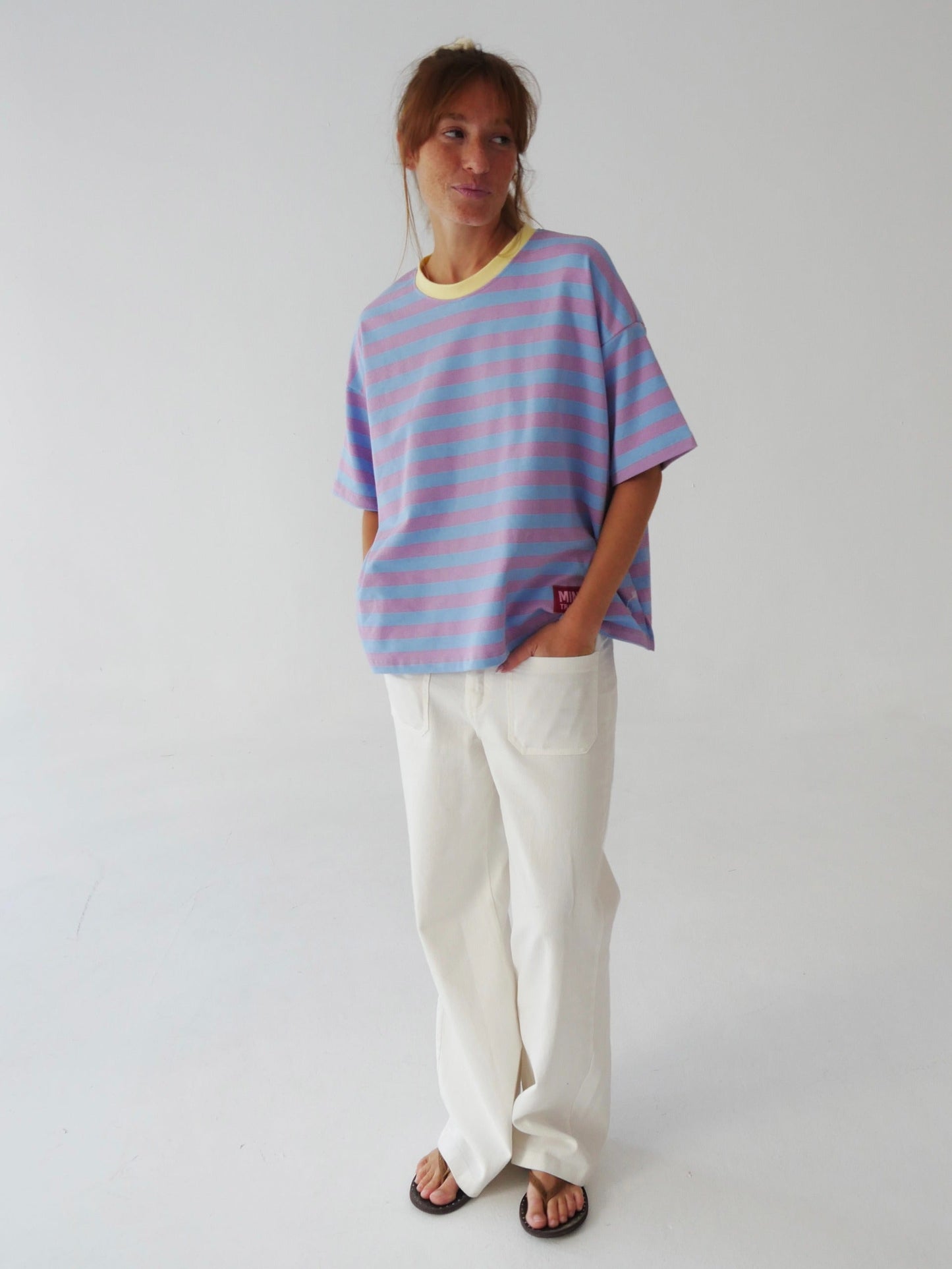 Camiseta Nunu Lila y Celeste