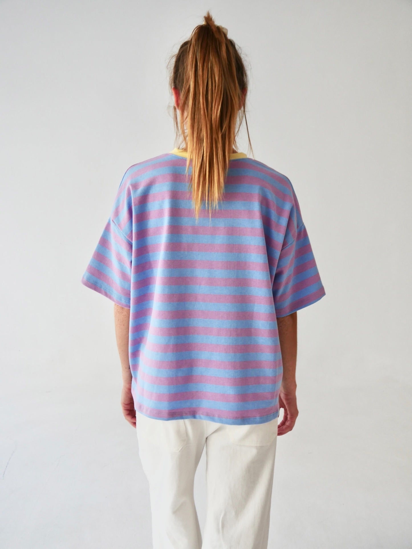 Camiseta Nunu Lila y Celeste