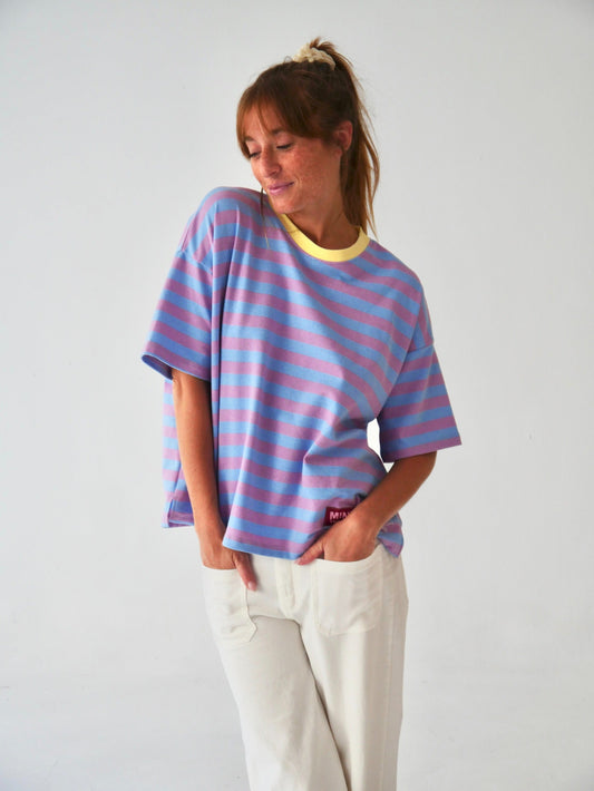 Camiseta Nunu Lila y Celeste