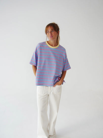 Camiseta Nunu Lila y Celeste