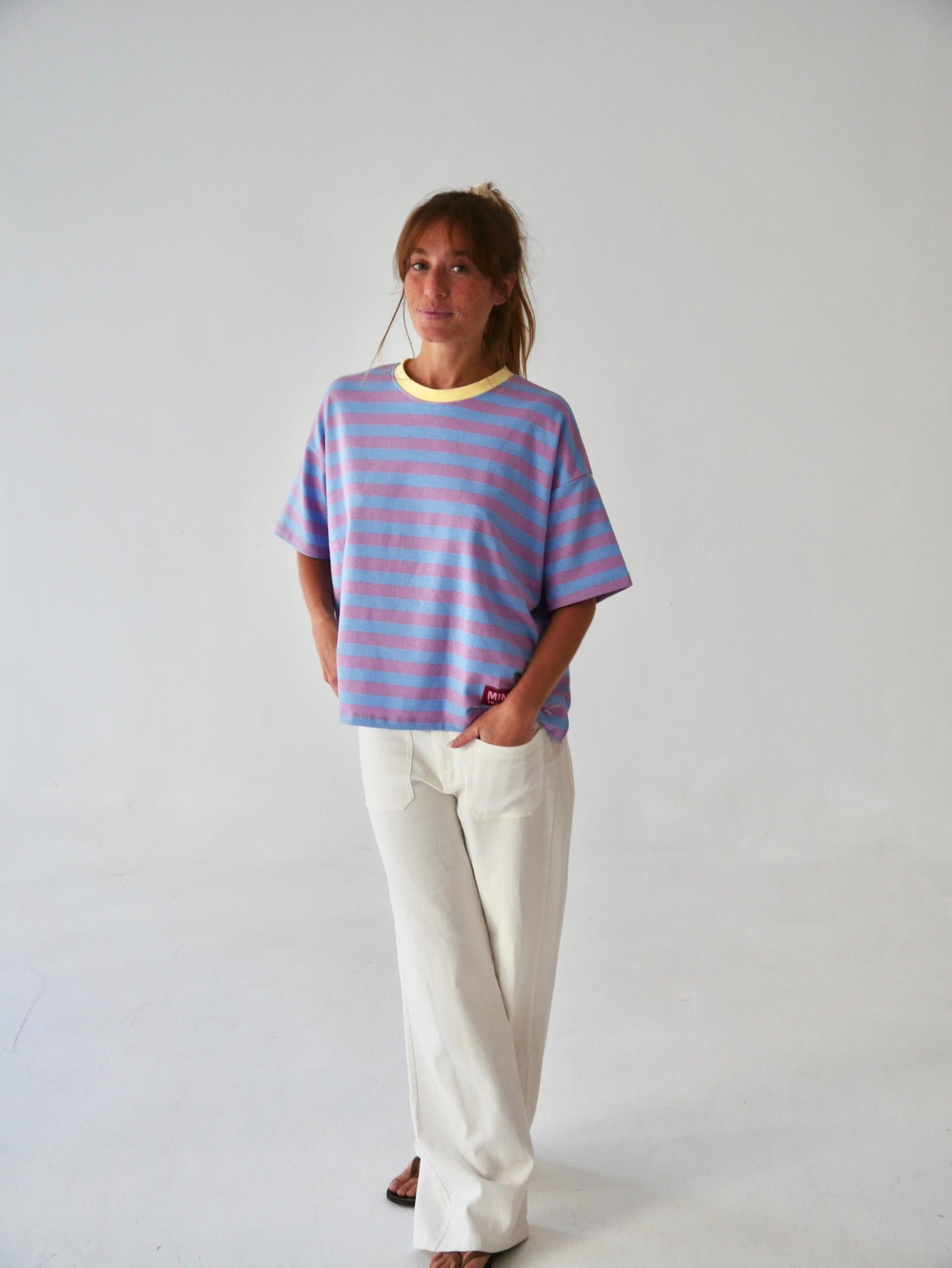 Camiseta Nunu Lila y Celeste