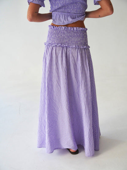 Falda Lea Vichy Lavanda