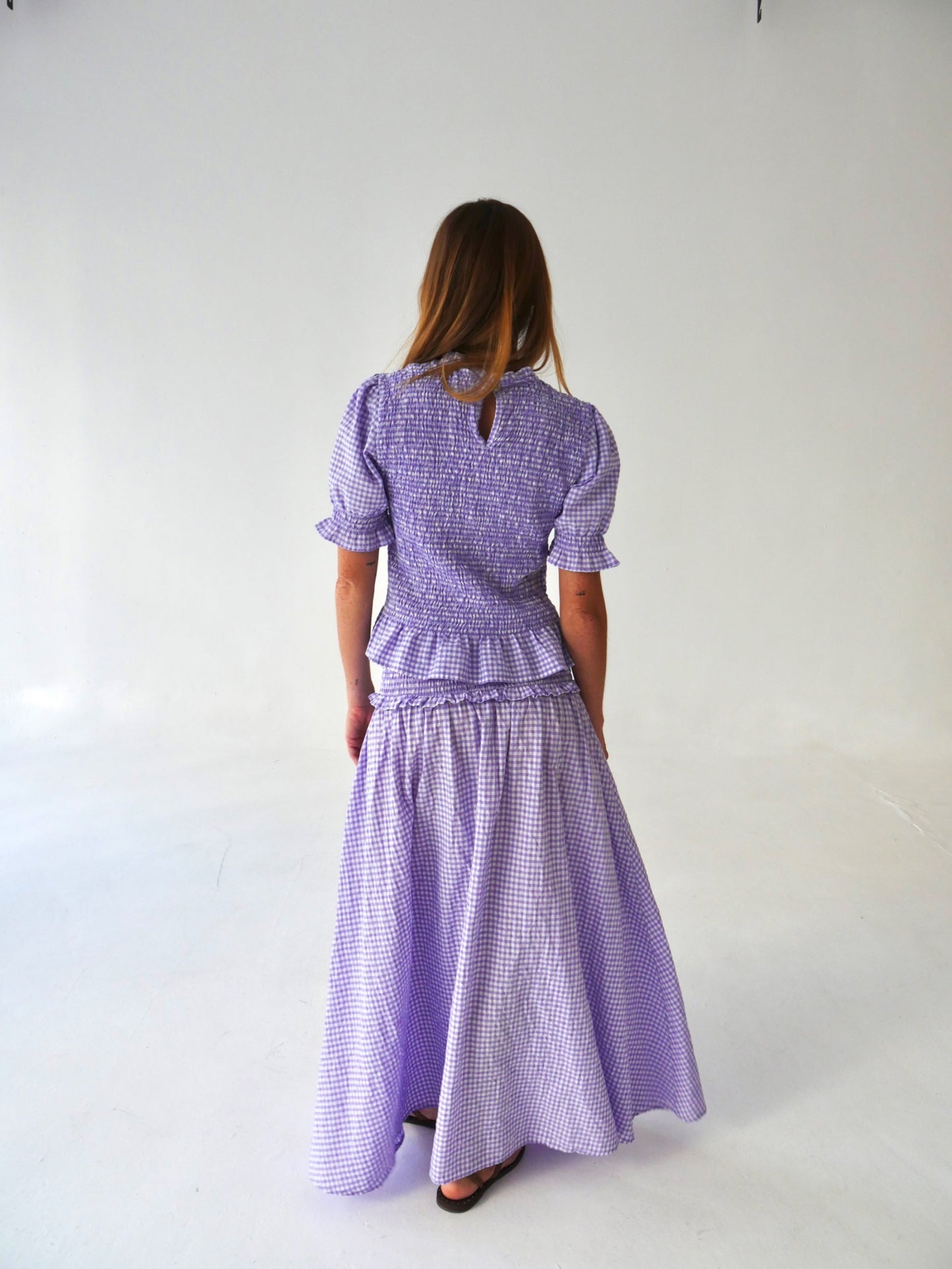Falda Lea Vichy Lavanda