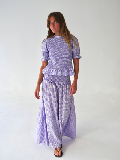 Falda Lea Vichy Lavanda