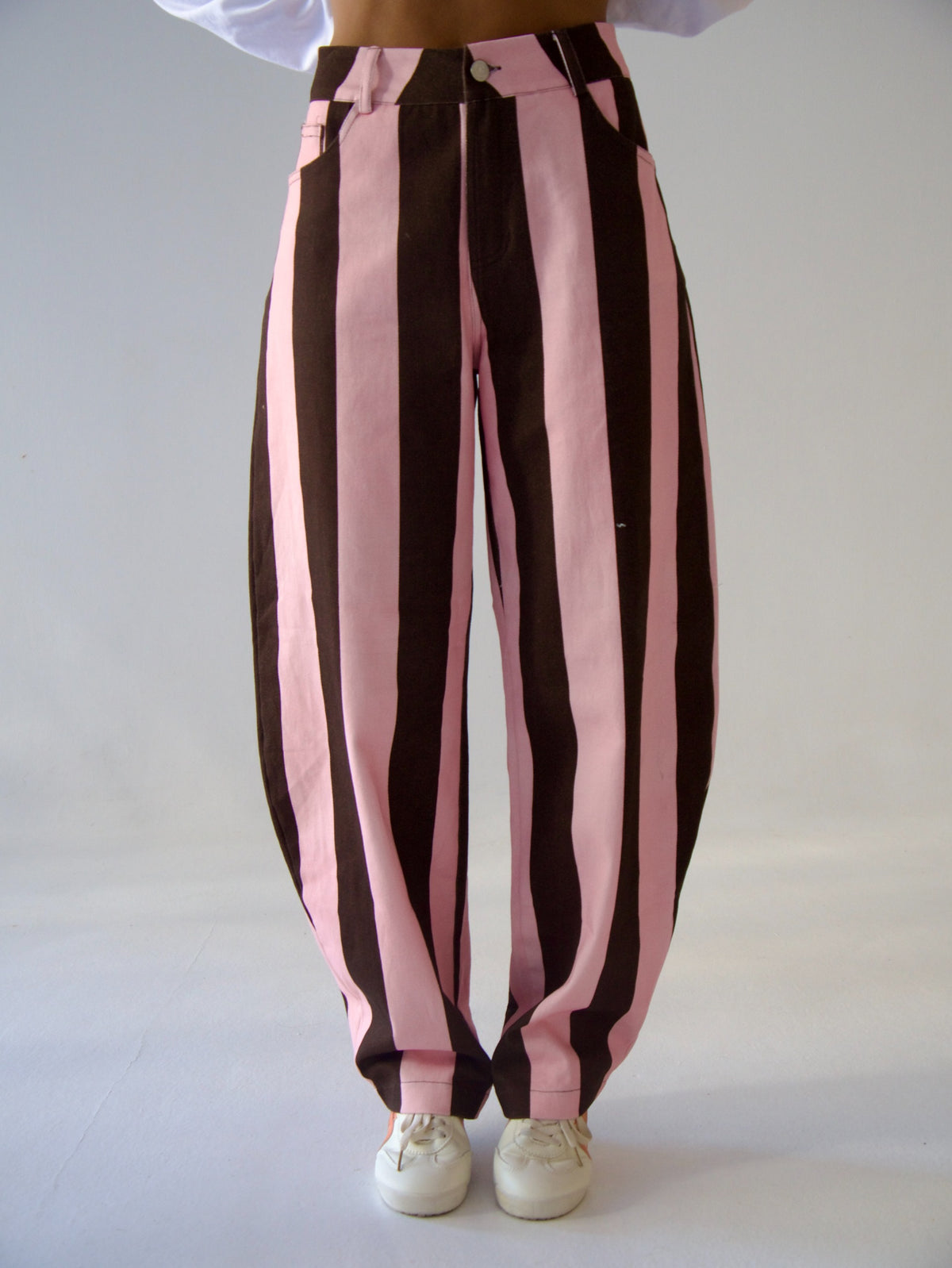 Jeans Clarissa Marrón y Rosa