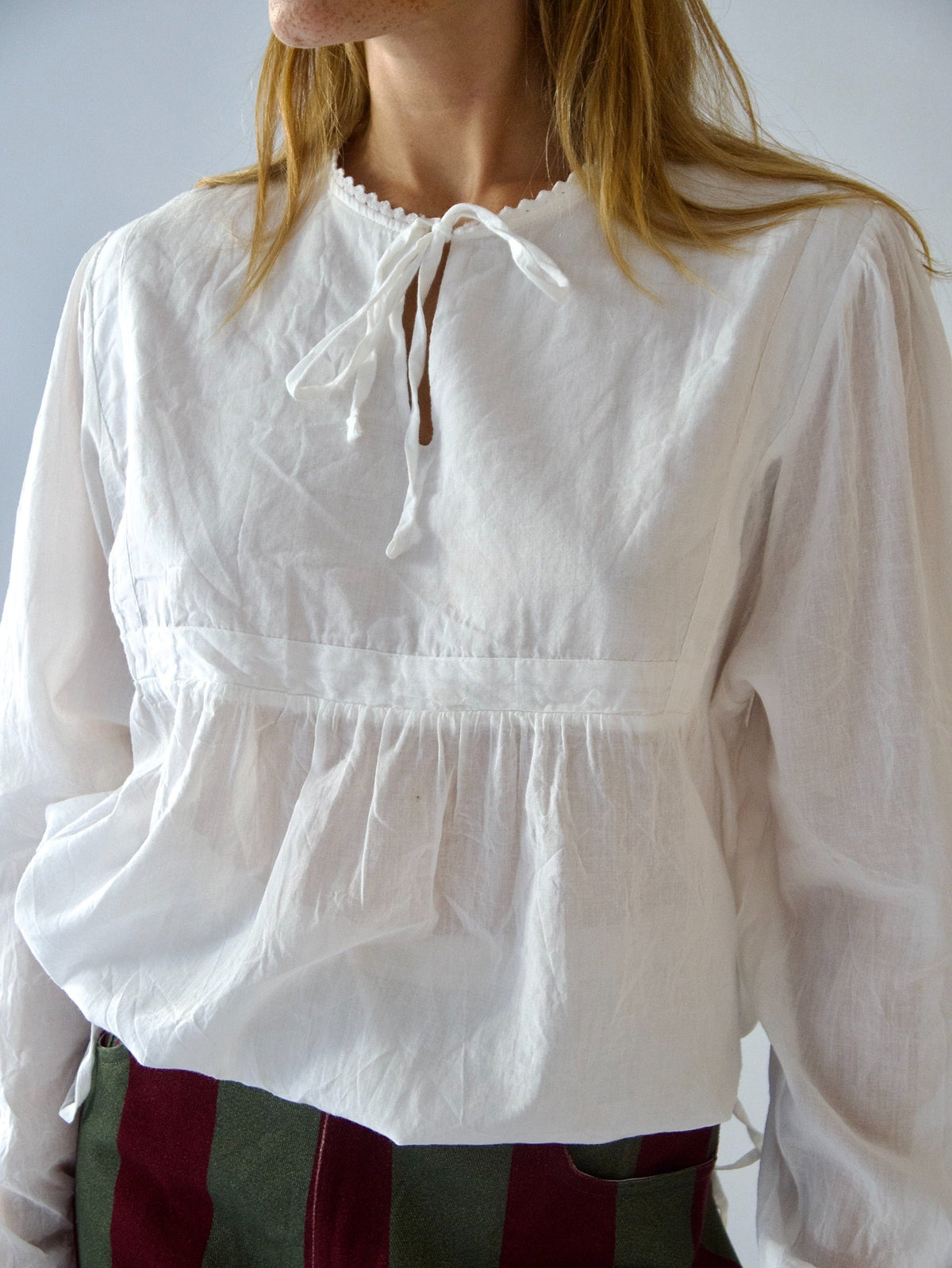 White Violet Blouse