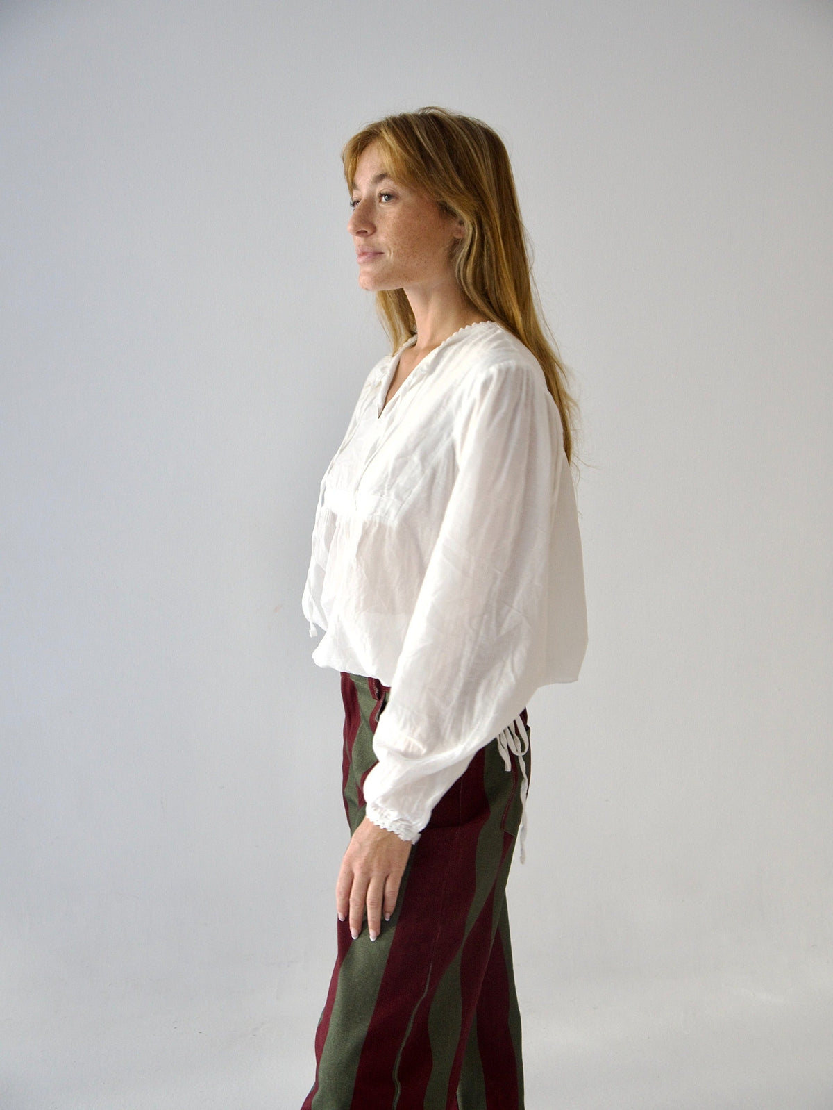 White Violet Blouse