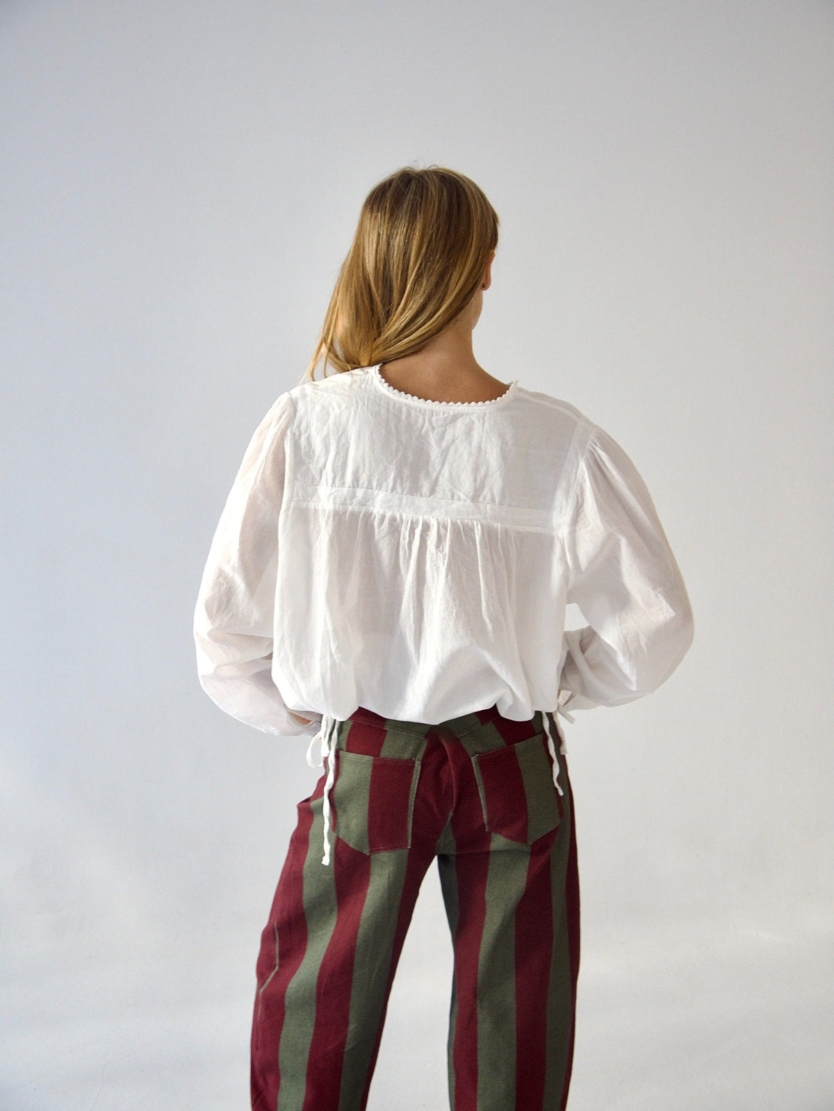 White Violet Blouse