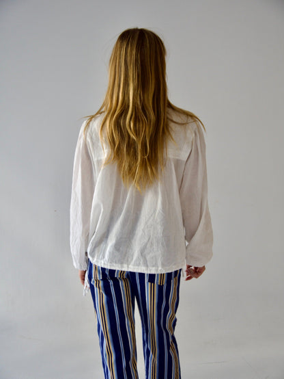 White Violet Blouse