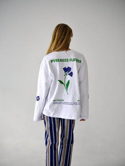 Camiseta Pyrenees Flower Manga Larga