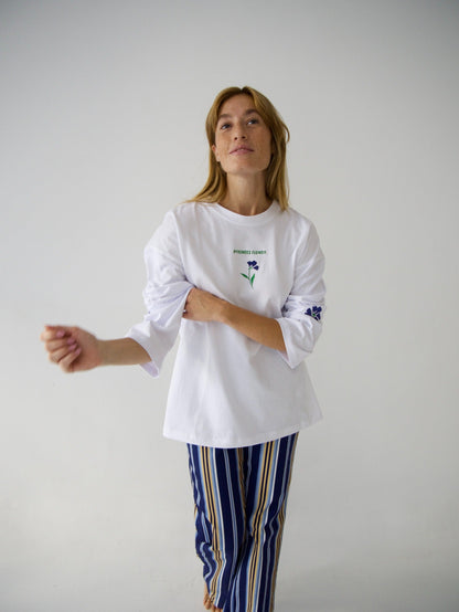 Camiseta Pyrenees Flower Manga Larga