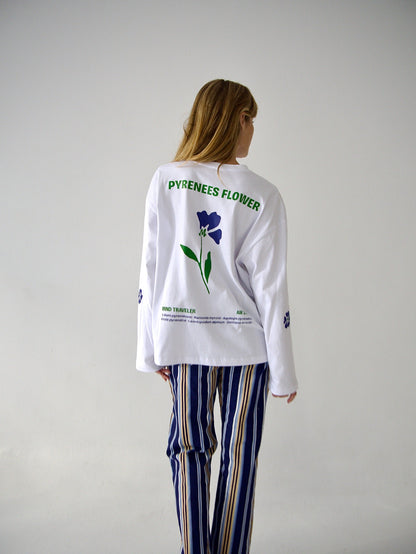 Camiseta Pyrenees Flower Manga Larga