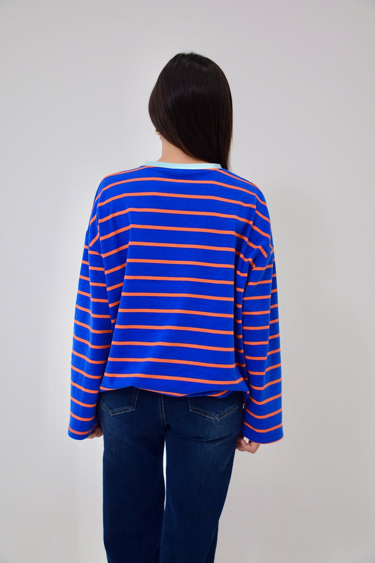 Camiseta Míriam Azul y Naranja