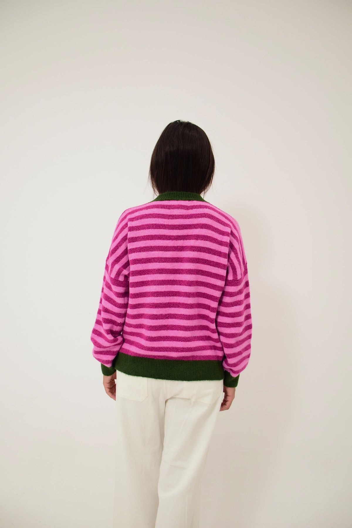 Jersey Pia Rosa y Verde