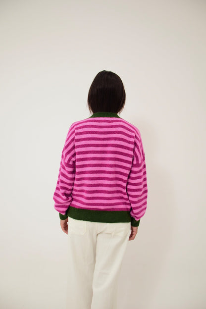 Jersey Pia Rosa y Verde
