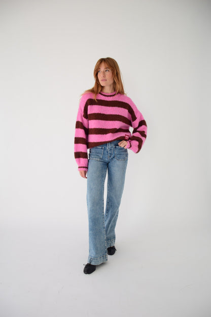 Jersey Aura Marrón y Rosa
