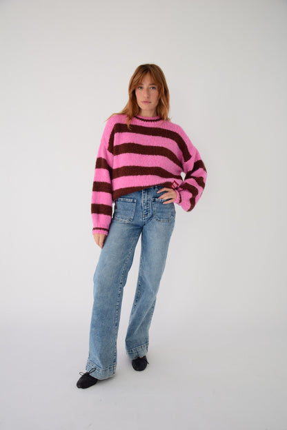Jersey Aura Marrón y Rosa