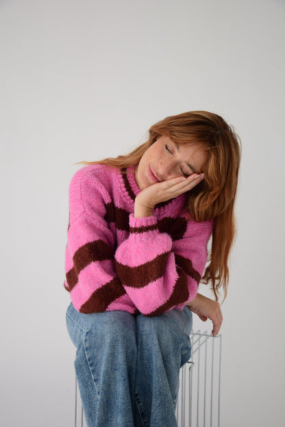 Jersey Aura Marrón y Rosa