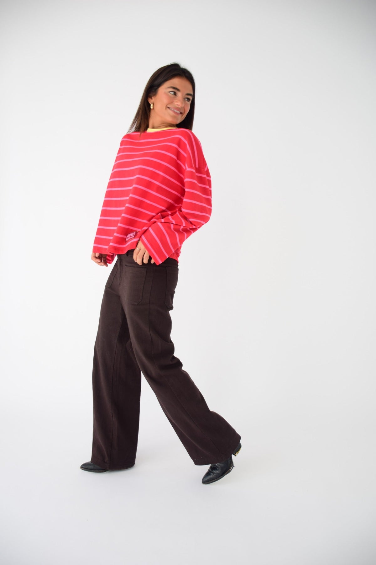 Camiseta Míriam Rojo y Rosa