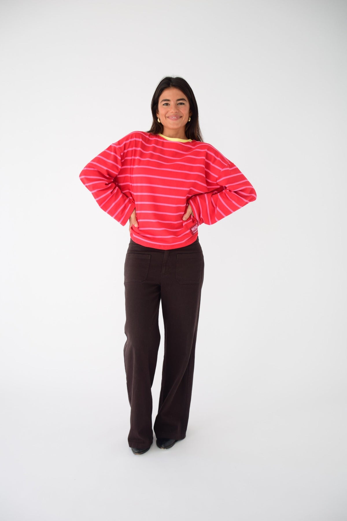 Camiseta Míriam Rojo y Rosa