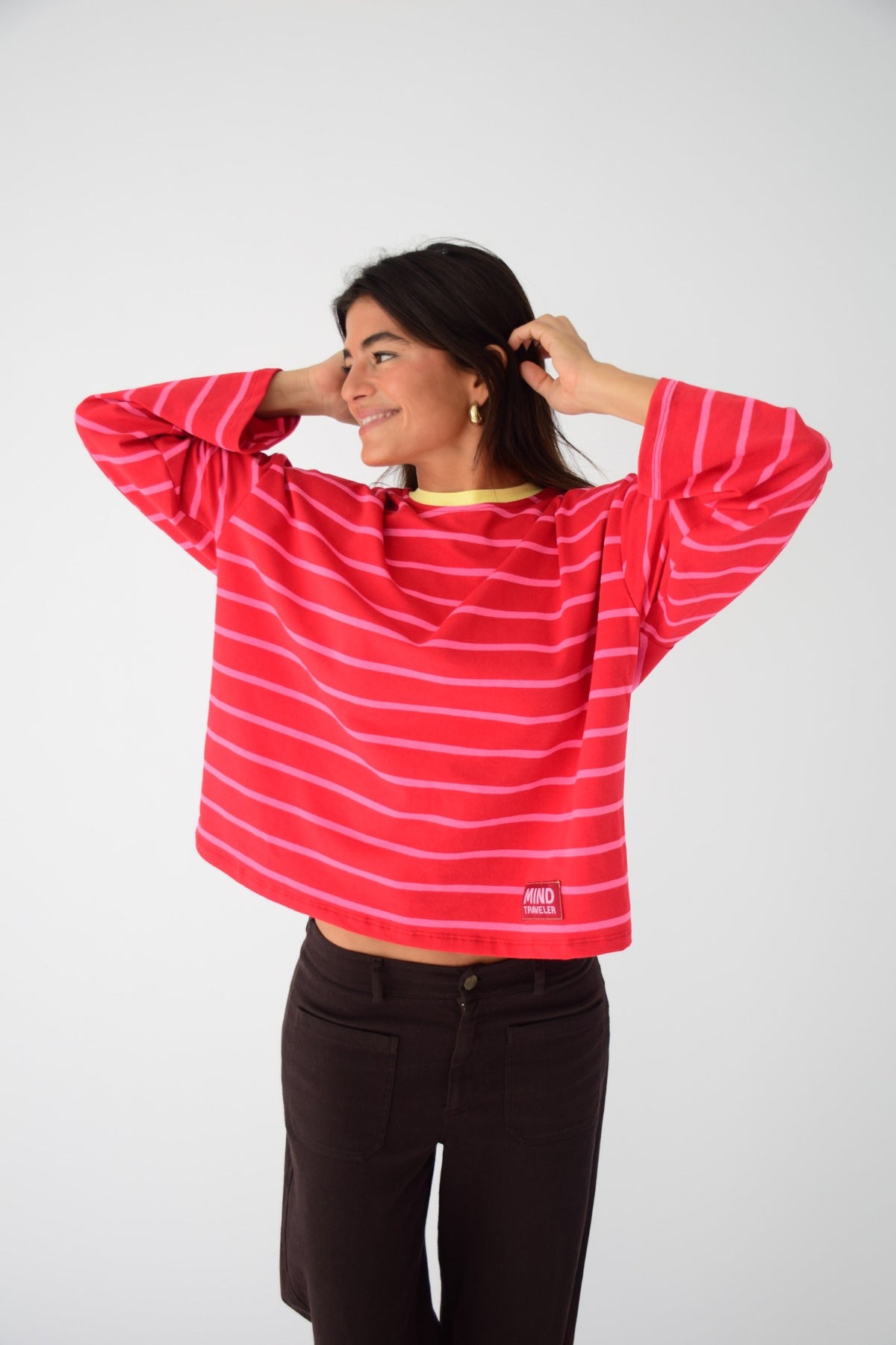 Camiseta Míriam Rojo y Rosa