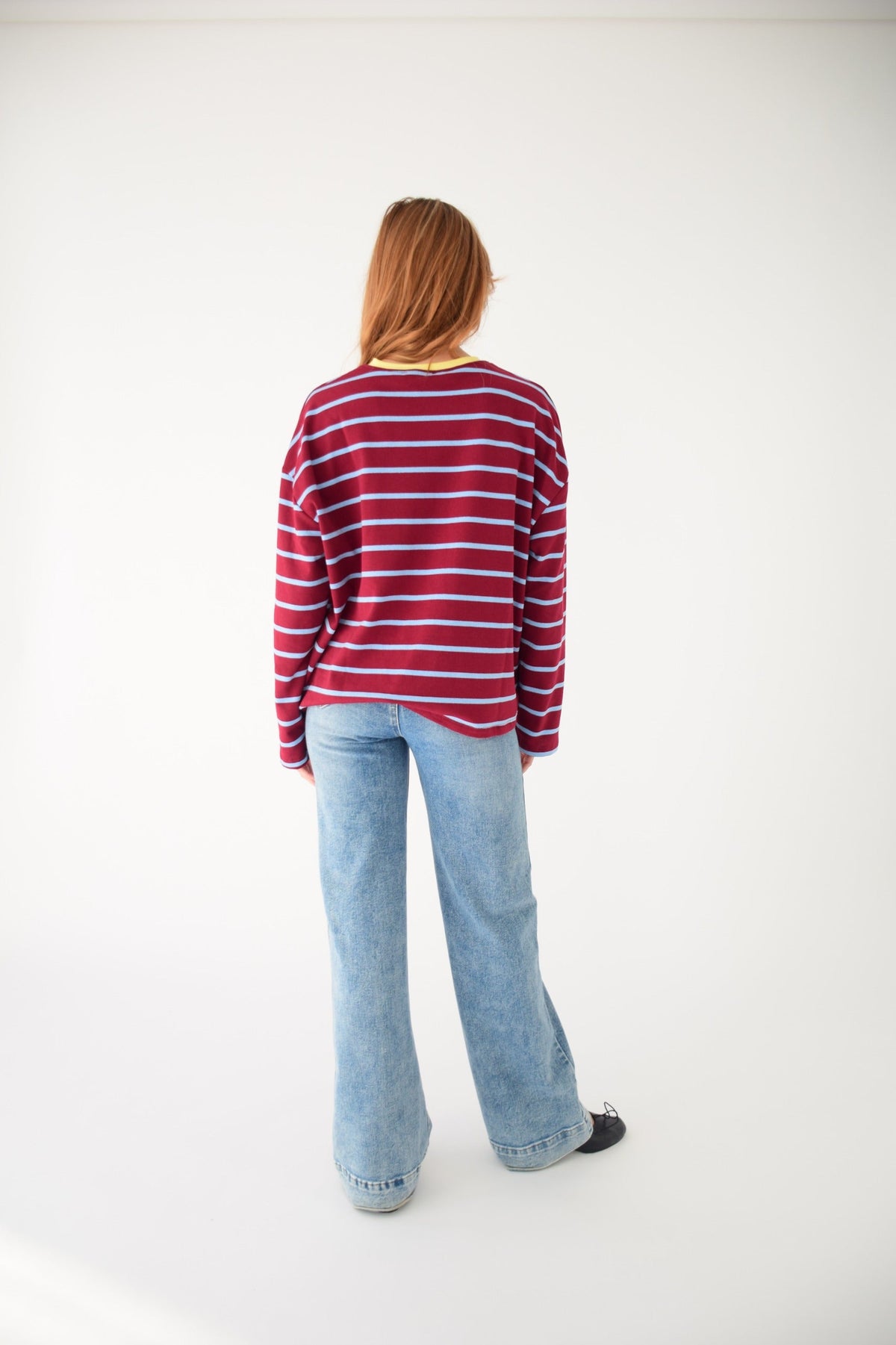 Camiseta Míriam Burgundy y Celeste
