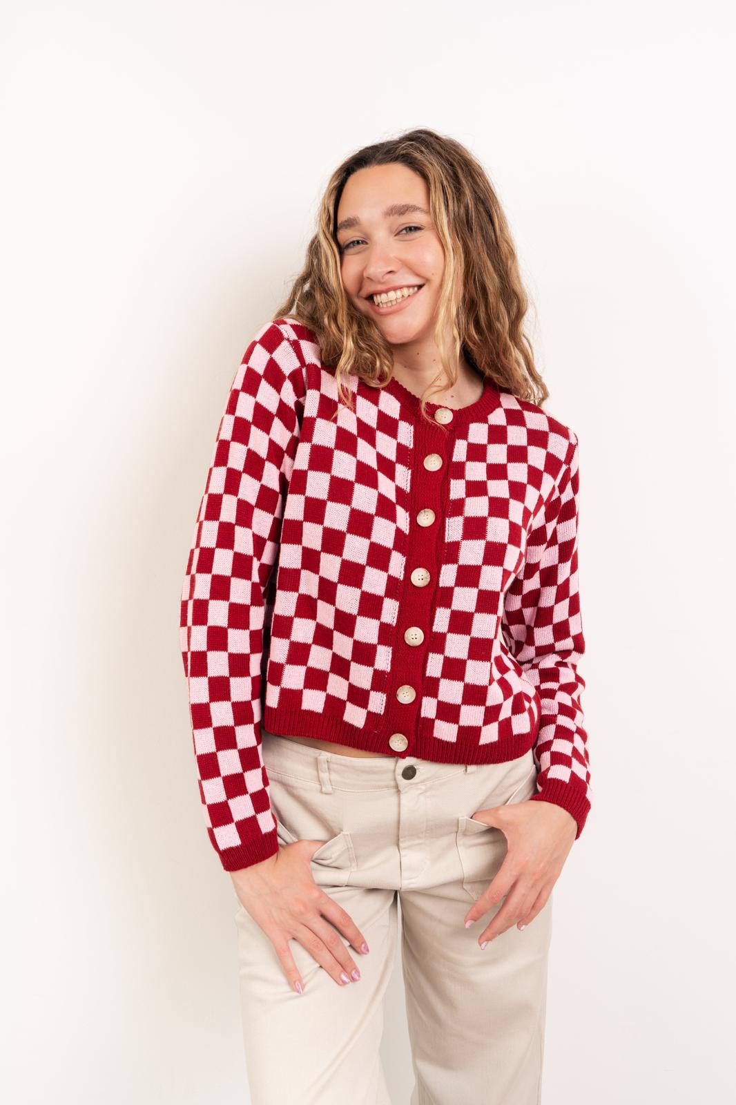 Martina Pink Cotton Cardigan