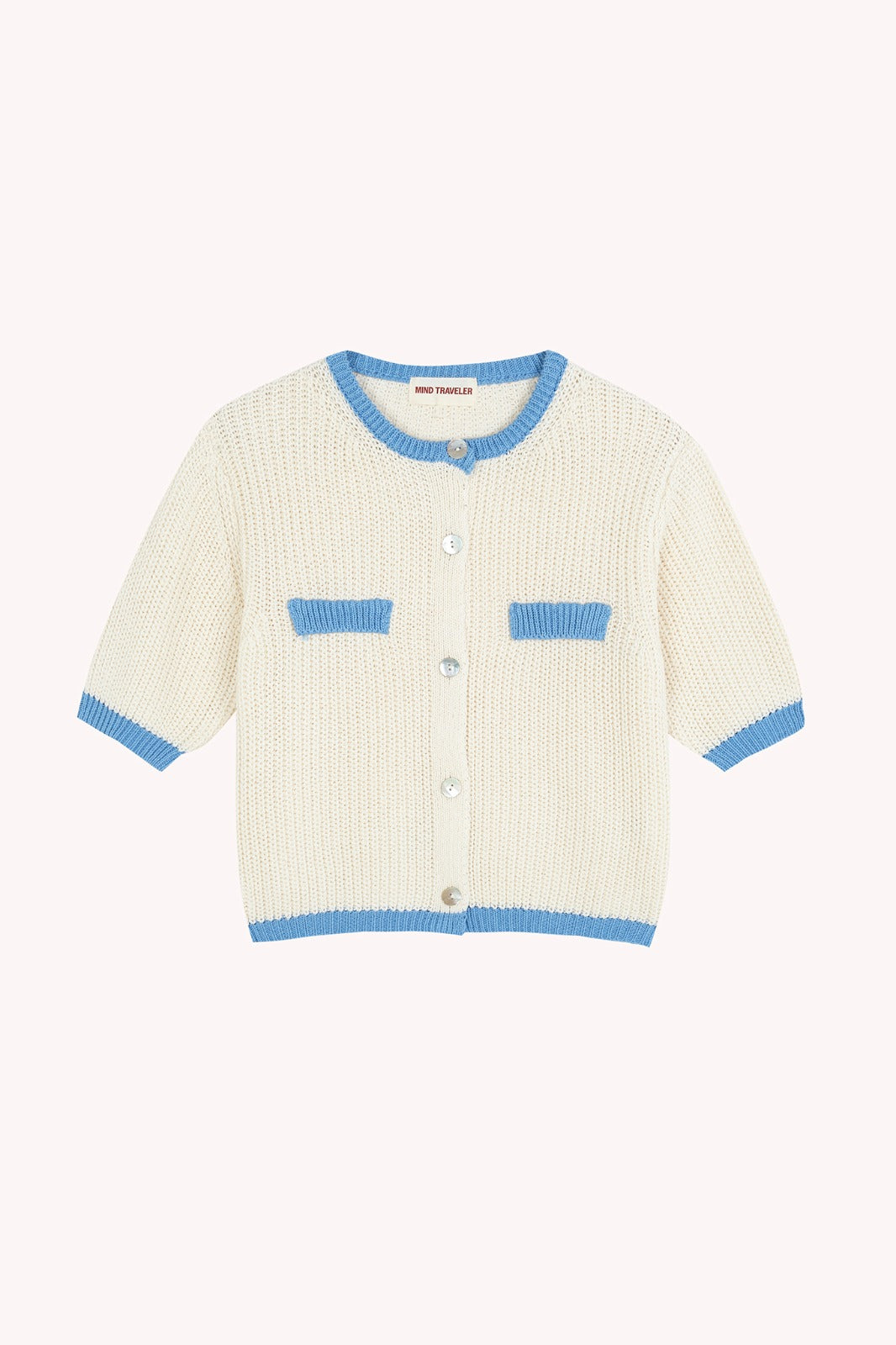 Mia White Cotton Cardigan