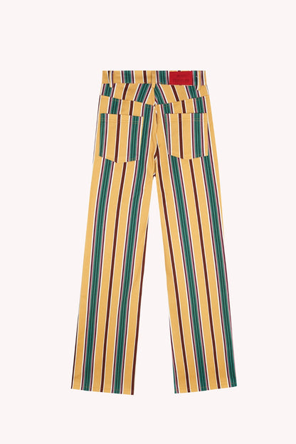 Inés Striped Yellow Jeans 