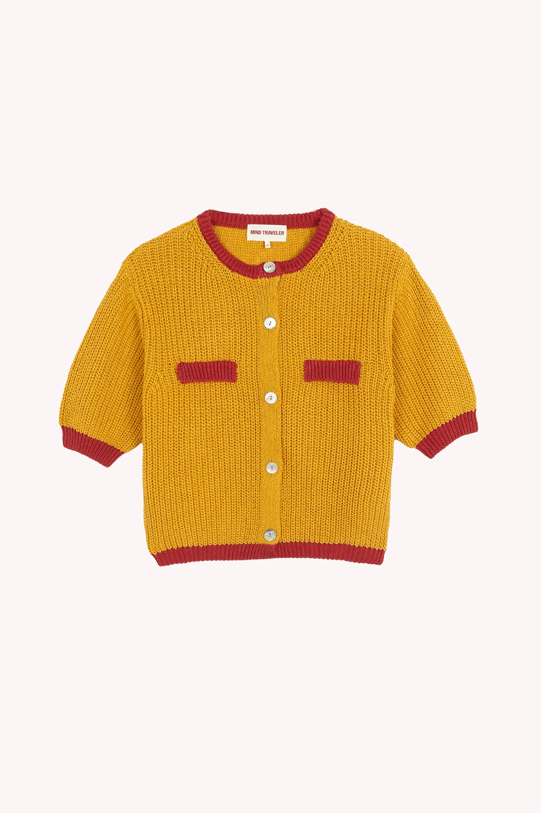 Mia Mustard Cotton Cardigan