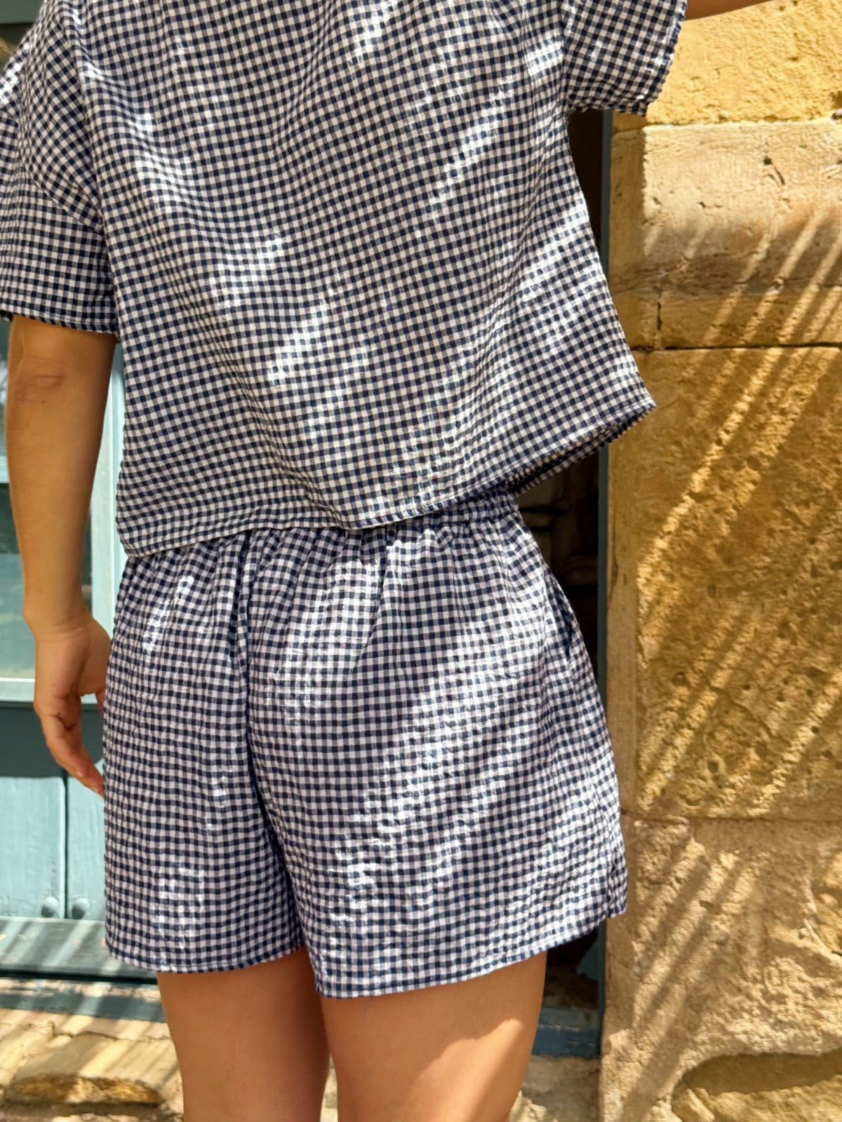 Maria Vichy Navy Shorts