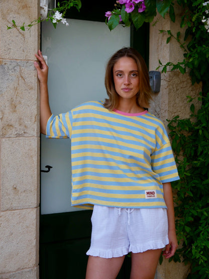 Camiseta Nunu Azul y Amarillo