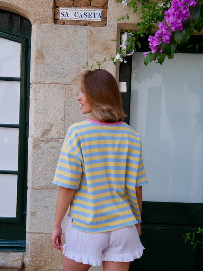 Camiseta Nunu Azul y Amarillo