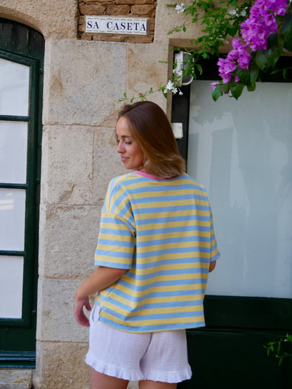 Camiseta Nunu Azul y Amarillo