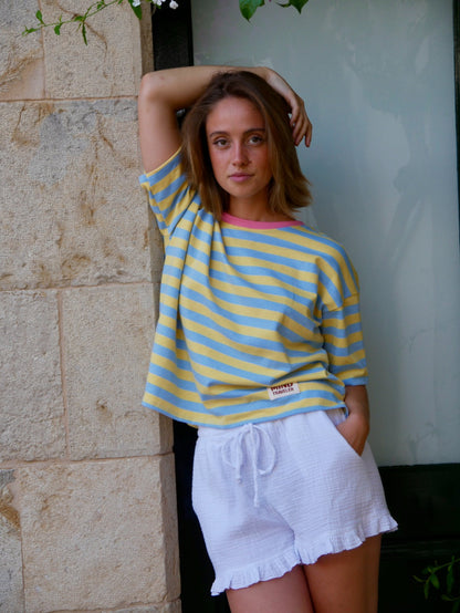 Camiseta Nunu Azul y Amarillo