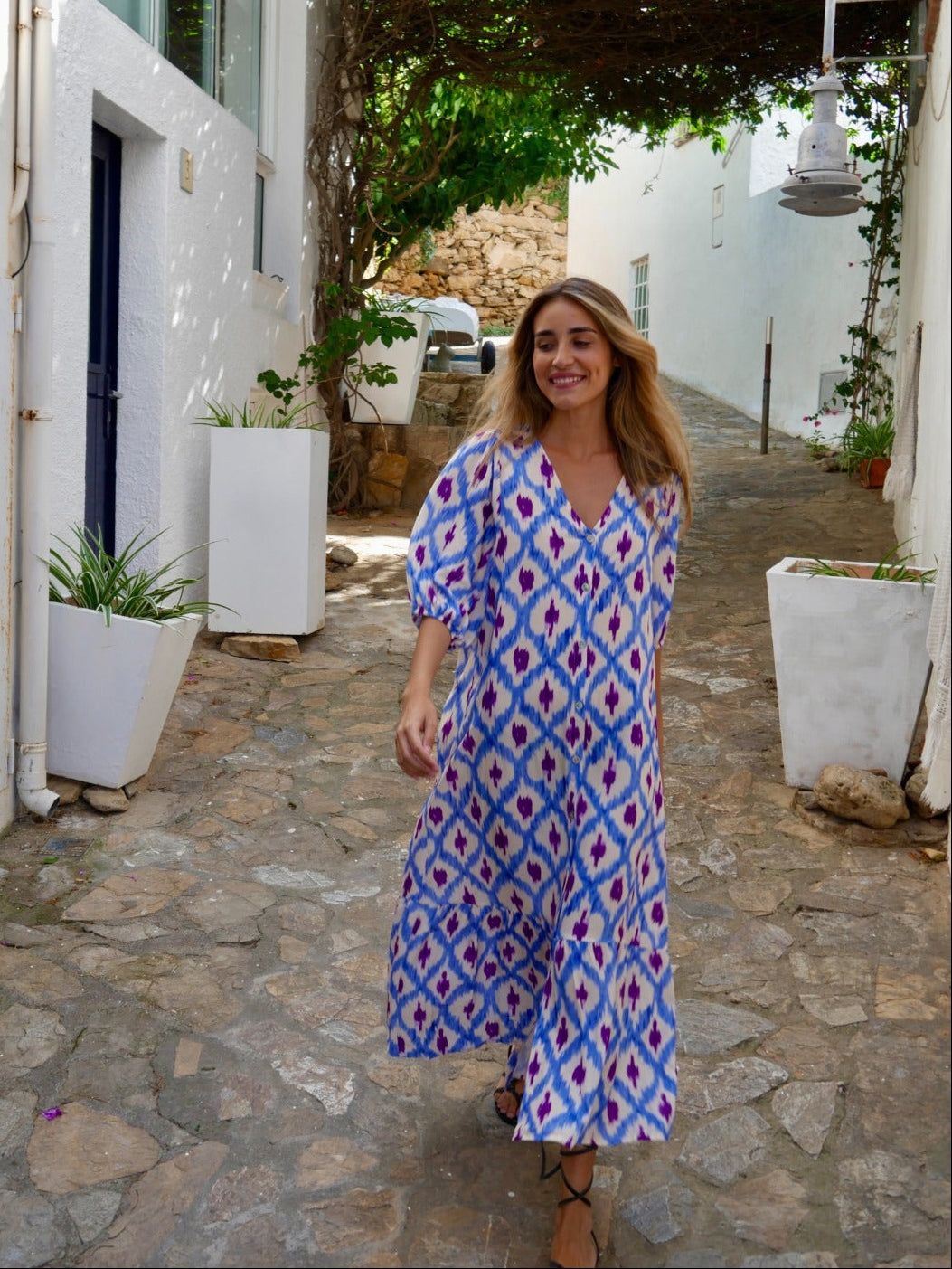 Vestido Mica Azul