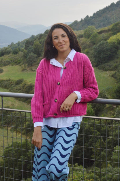 Cloe Fuchsia Cardigan