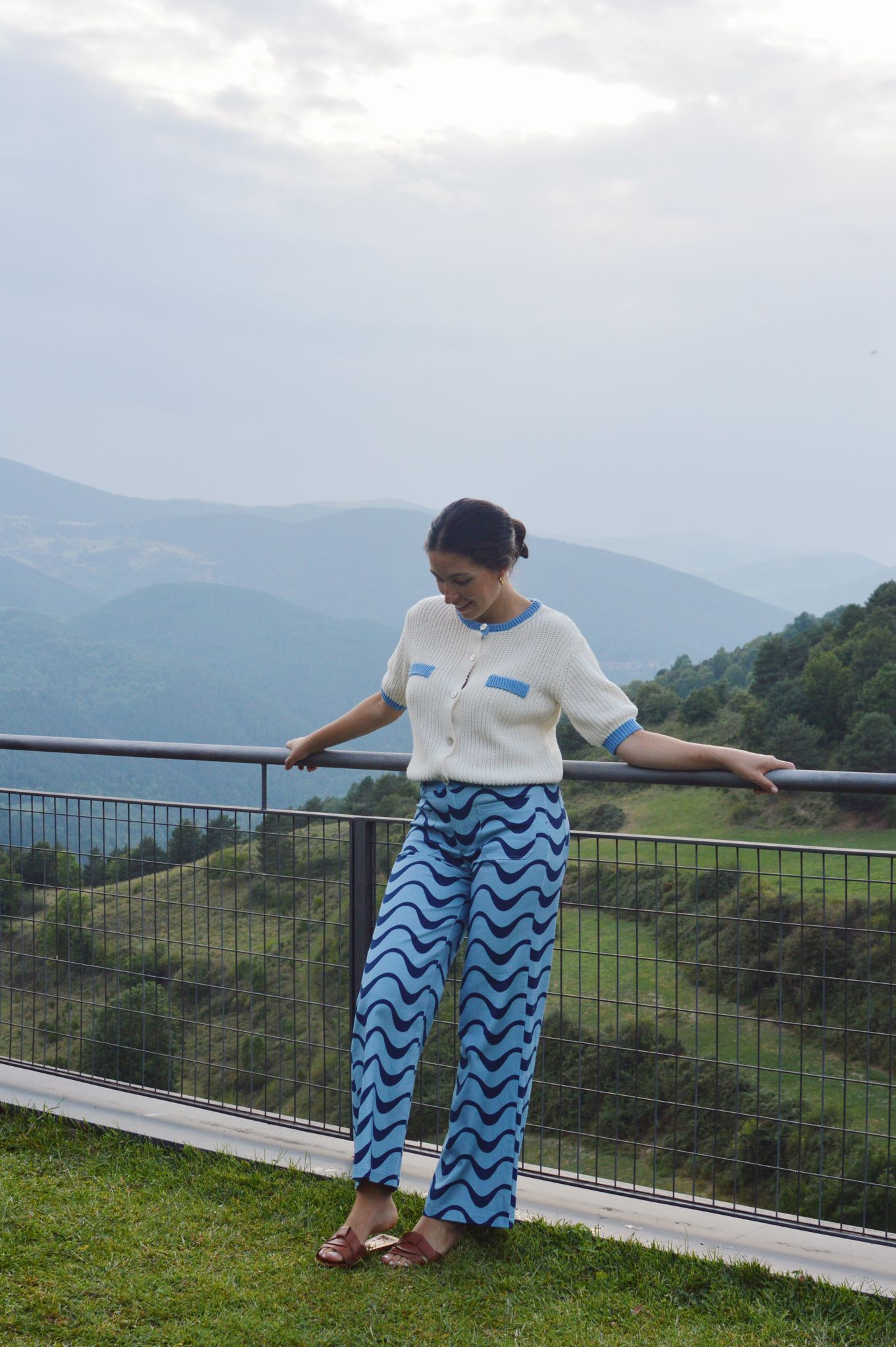 Mia White Cotton Cardigan