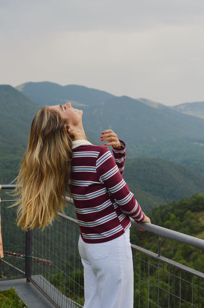 Polo Filipa Burgundy