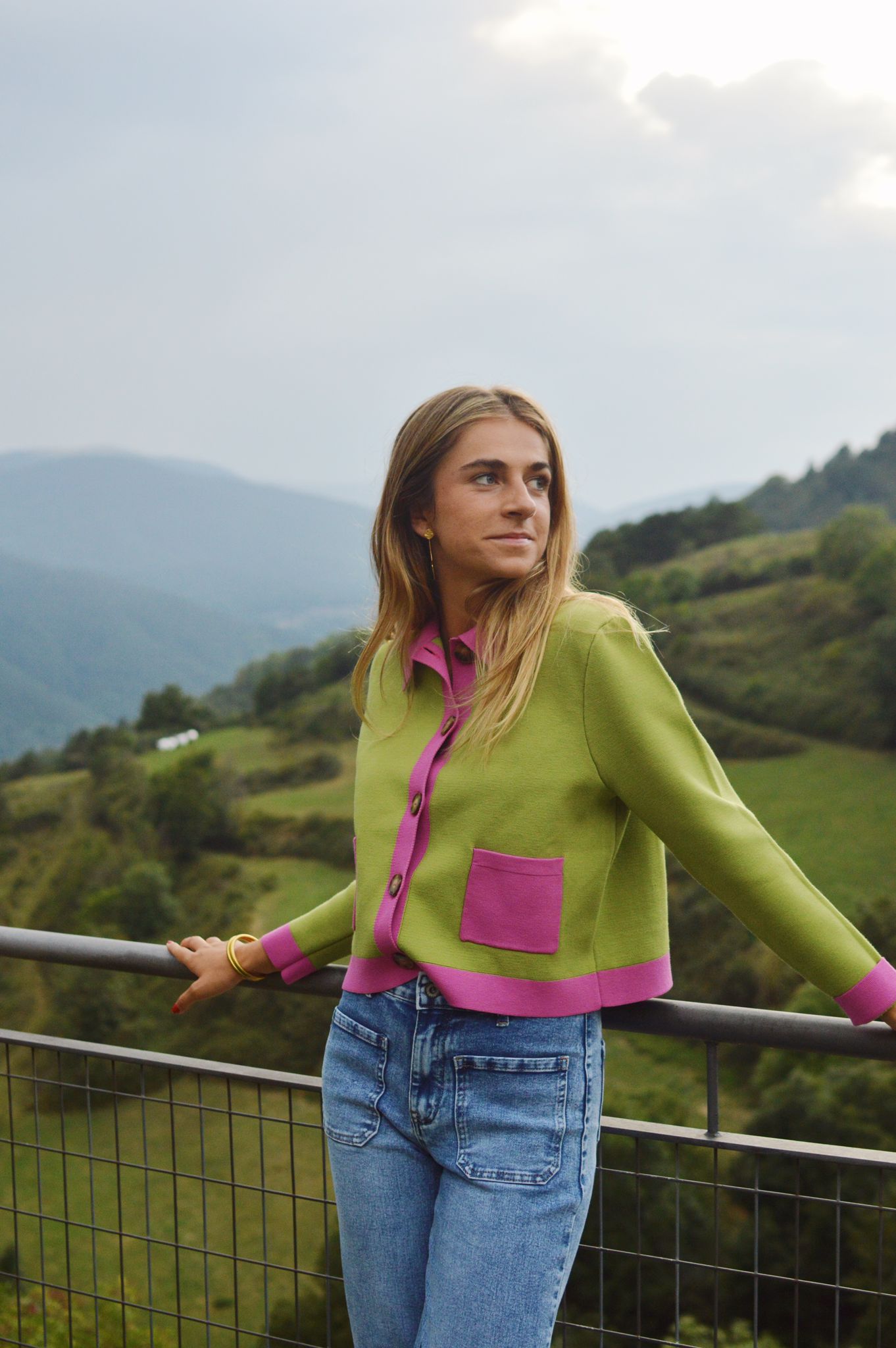 Green Dahlia Cardigan