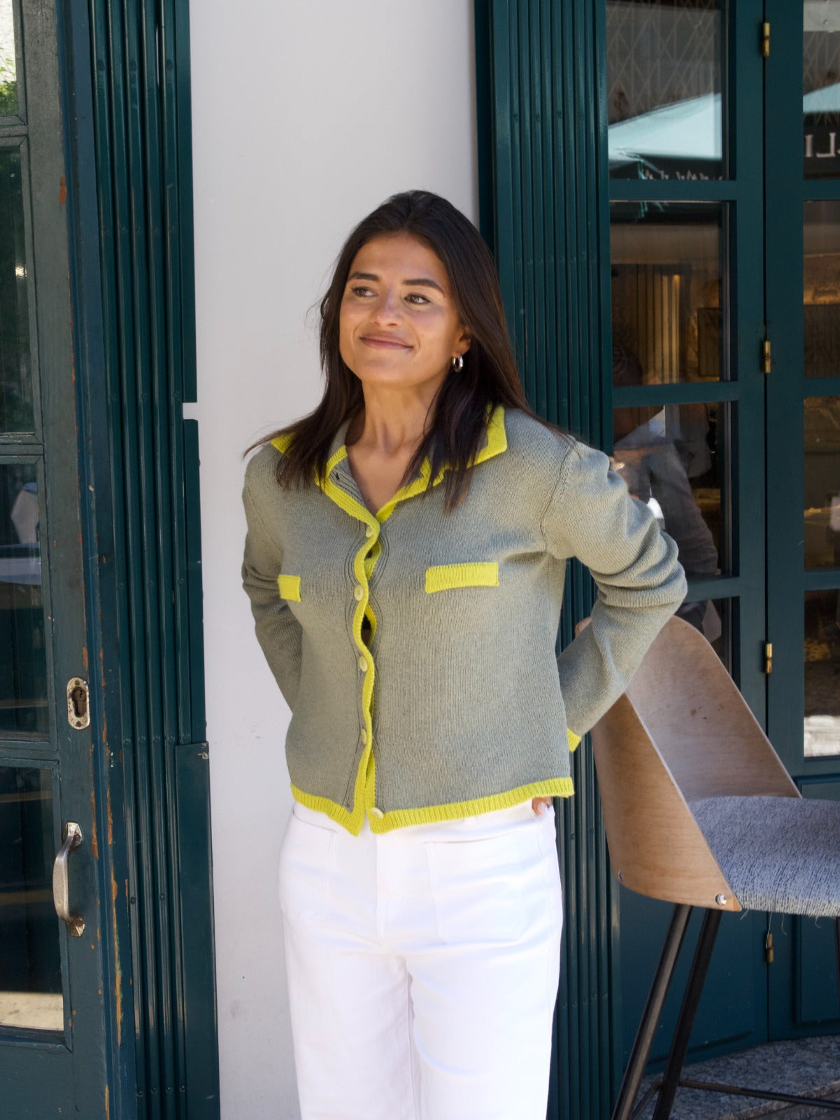 Teresa Green Cotton Cardigan