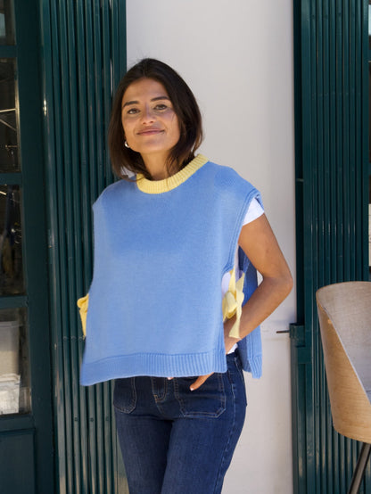 Julieta Blue and Yellow Vest