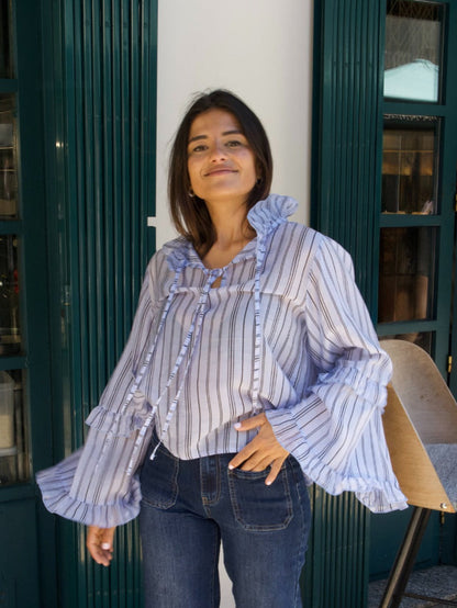 Alicia Blue Blouse
