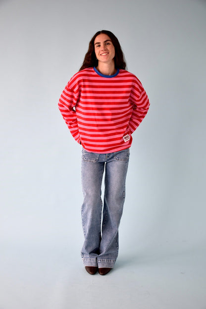 Camiseta Núria Rosa y Rojo