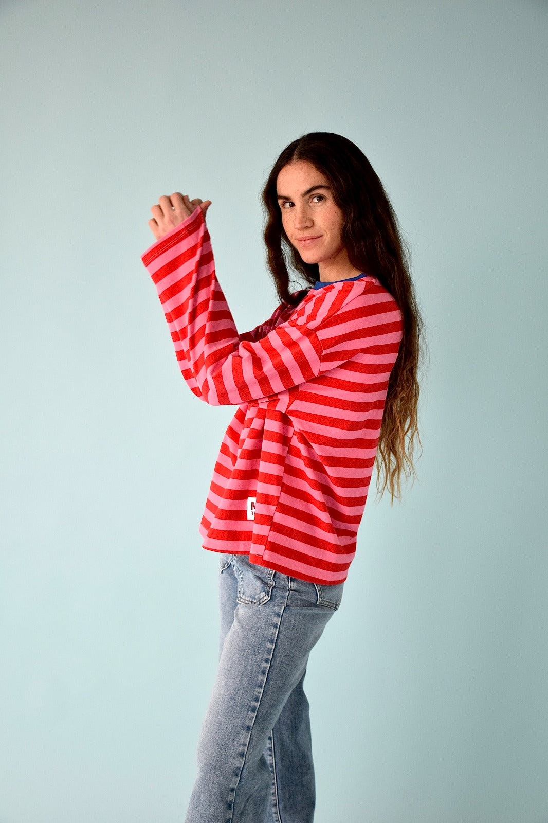 Camiseta Núria Rosa y Rojo