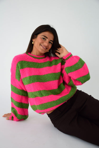 Jersey Aura Fucsia y Verde