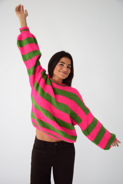 Jersey Aura Fucsia y Verde