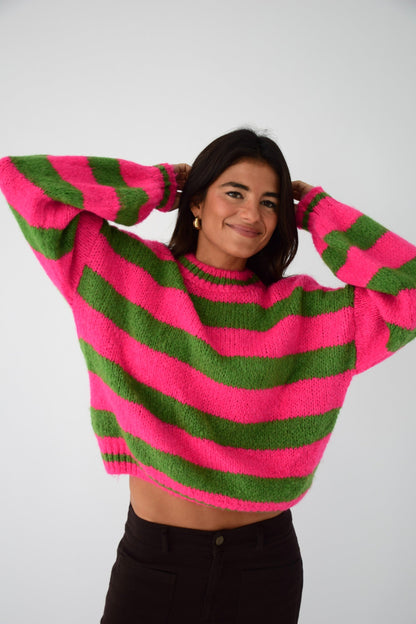 Jersey Aura Fucsia y Verde