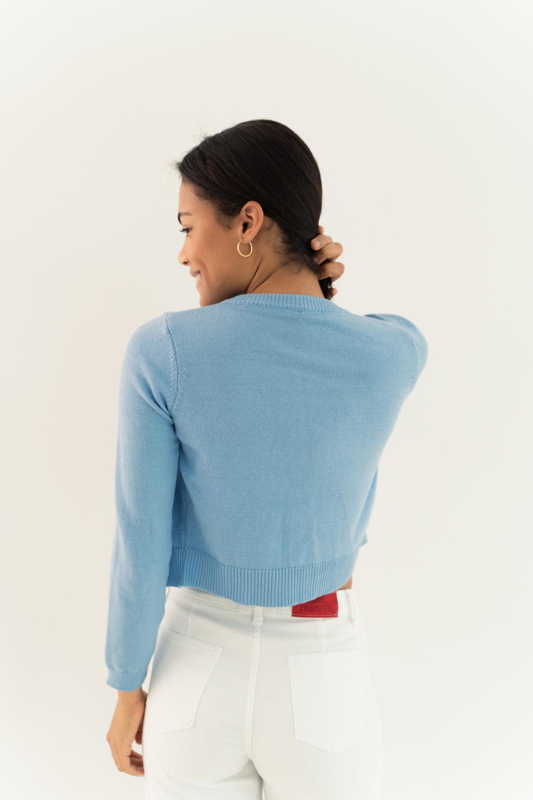 Cárdigan Inés Azul