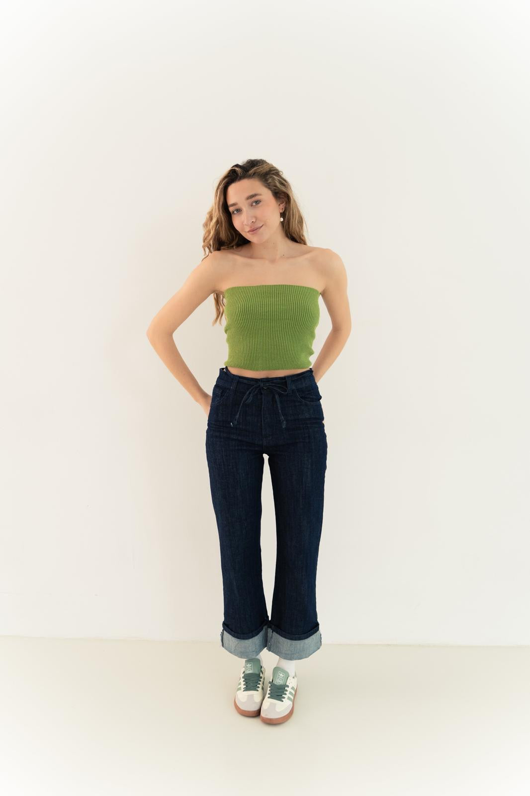 Inés Green Cardigan